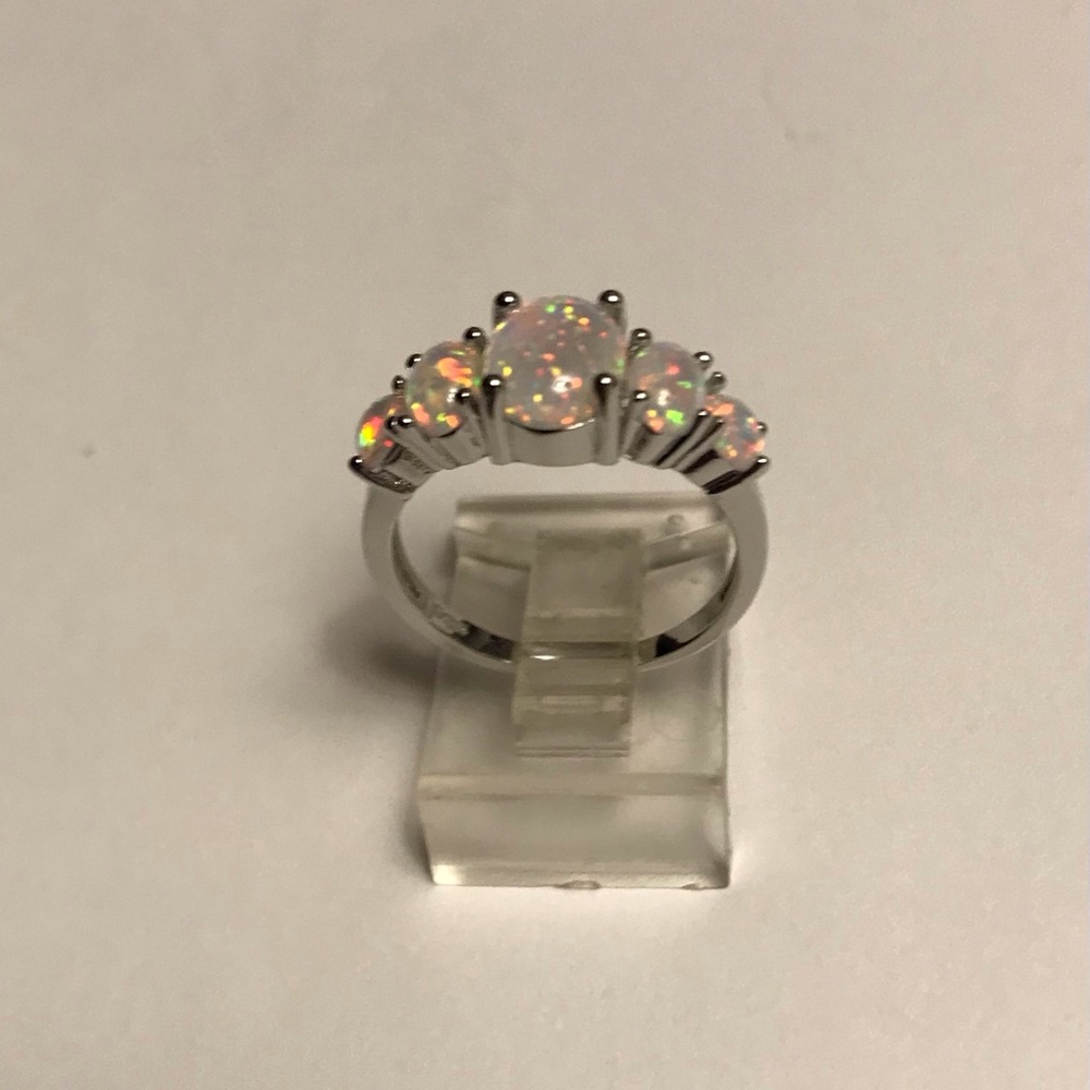 Opal 925 Sterling Silver Ring - Picture 7 of 9